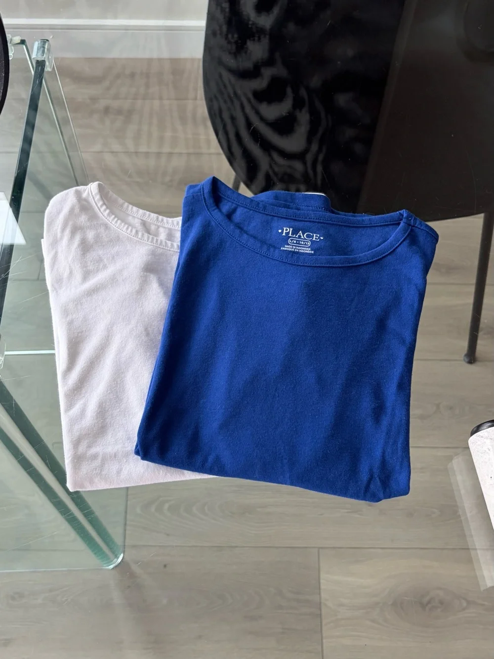 The Children's Place Blue & White Crewneck Tee Duo